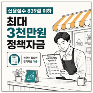 신용취약소상공인자금 최대 3천만원 접수｜8월 18·19일 홀짝제 신청방법